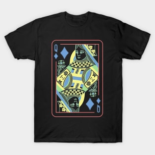 Queen of Diamonds Night Mode T-Shirt